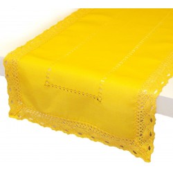 Ubrus celoroční, Vintage žlutý, obdélník 35x160