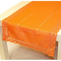 Ubrus celoroční Vintage colour oranžový obdélník 40 x 90 cm