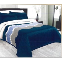 Přehoz na postel Celine modrý 240x260cm