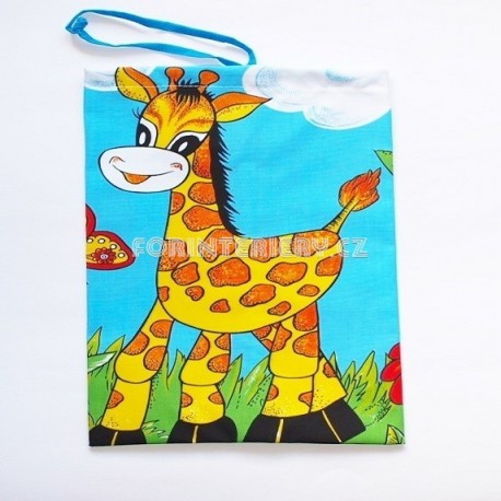 Sáček na přezůvky Žirafa