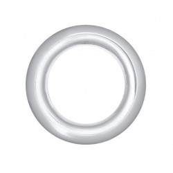 Dekorační kroužky na závěsy stříbrné lesklé