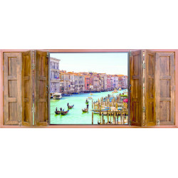 Fototapeta vliesová Window Venice 202x90cm
