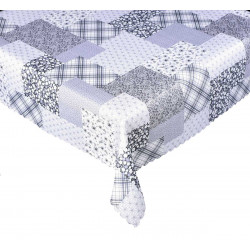 Ubrus teflonový Patchwork šedý - různé rozměry