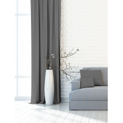 Zatemňovací závěsy Blackout šedé 145x150+kroužky