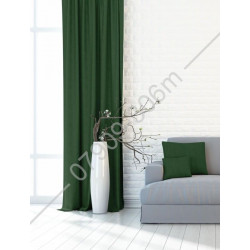 Závěsy dekorační OXY Melír tmavě zelený 145x150cm + řasící stuha 5cm