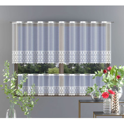 Záclona žakárová Paulína vitráž - různé výšky