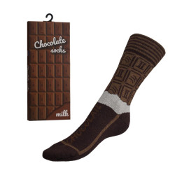Ponožky Čokoláda v dárkovém balení hnědá