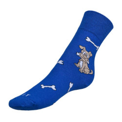 Ponožky Pes modrá