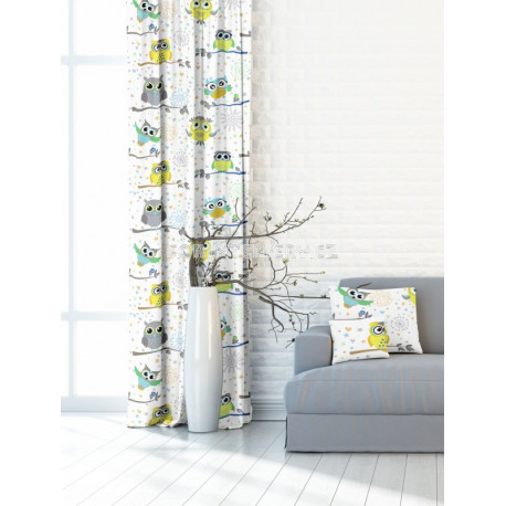 Blackout závěsy do okna Sova šedá