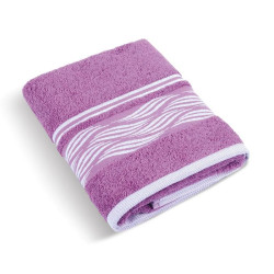 Froté ručník a osuška kolekce Vlnka lila
