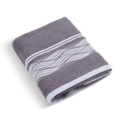 Froté ručník a osuška kolekce Vlnka šedá
