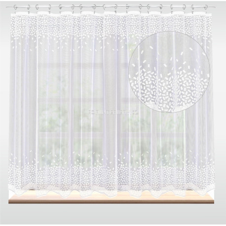 Záclona markizeta Tatiana metráž bílá - různé výšky