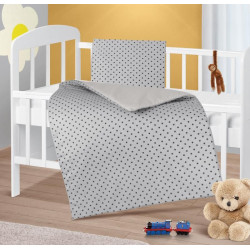 Peřinka a polštářek pro kojence Šedá