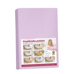 Prostěradlo plátěné Fialová