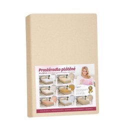 Prostěradlo plátěné Béžová