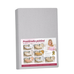 Prostěradlo plátěné Šedá