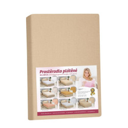 Prostěradlo plátěné Kávová