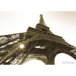 Fototapeta Eiffelova věž černobílá 360 x 254 cm AG Design FTS 0172