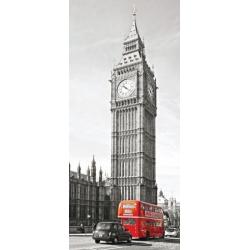 Fototapeta vliesová Big Ben a doubledecker 90 x 202 cm AG Design FTN V 2911