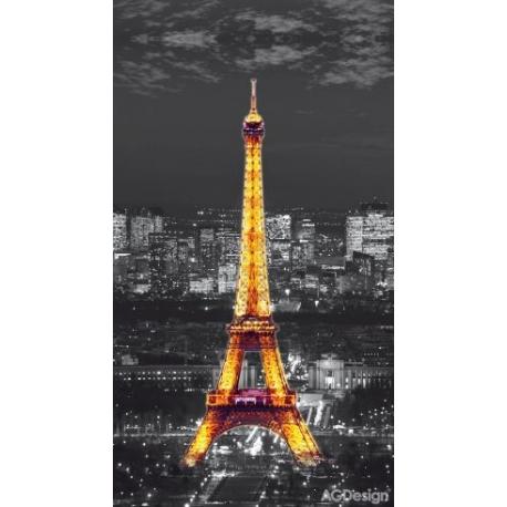 Fotozáclony Paříž v noci 140 x 245 cm 